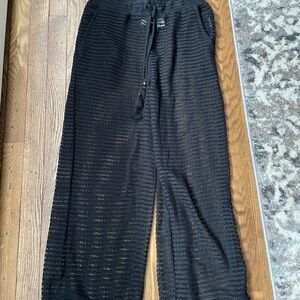 Haute Hippie Black Swim cover up pants never worn
